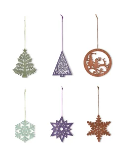 coincasa Altre Decorazioni|Set 6 decori in legno Verde