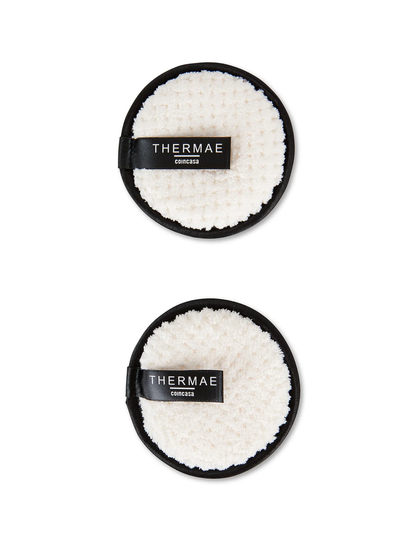 coincasa Accessori Bagno|Biancheria Bagno|Set 2 dischetti levatrucco riutilizzabili Bianco