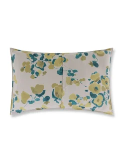 society limonta Biancheria Da Letto|Federe E Copricuscini|Set 2 federe percalle di cotone stampato Special Capsule SOCIETY Made in Italy per Coincasa Beige