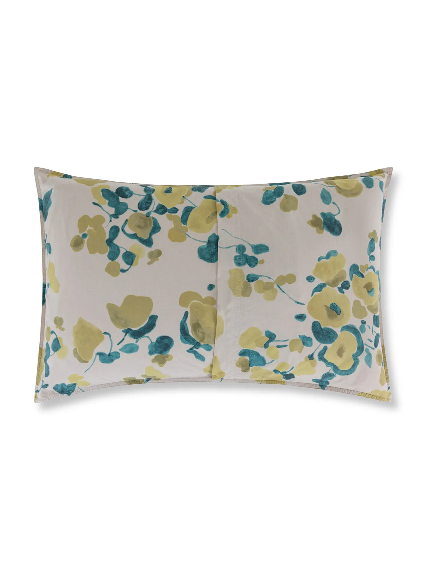 society limonta Biancheria Da Letto|Federe E Copricuscini|Set 2 federe percalle di cotone stampato Special Capsule SOCIETY Made in Italy per Coincasa Beige