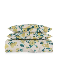 society limonta Biancheria Da Letto|Federe E Copricuscini|Set 2 federe percalle di cotone stampato Special Capsule SOCIETY Made in Italy per Coincasa Beige