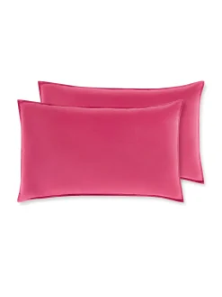 society limonta Biancheria Da Letto|Federe E Copricuscini|Set 2 federe percalle di cotone stampato Special Capsule SOCIETY Made in Italy per Coincasa Rosso