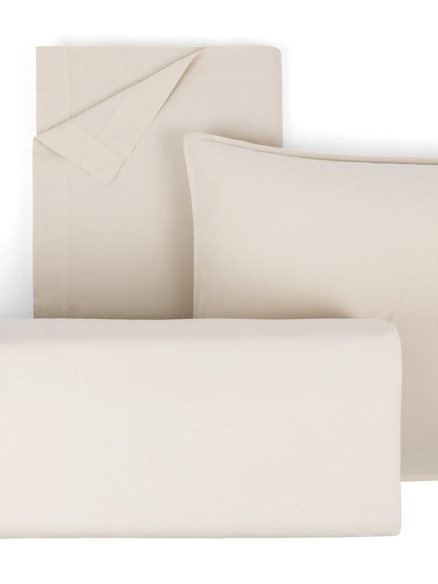 society limonta Federe E Copricuscini|Biancheria Da Letto|Set 2 federe percalle di cotone stampato Special Capsule SOCIETY Made in Italy per Coincasa Beige