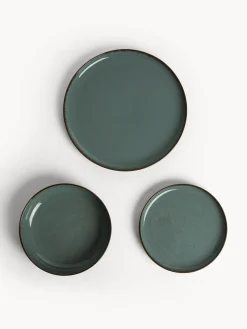 coincasa Piatti|Set 12 piatti in porcellana Azzurro