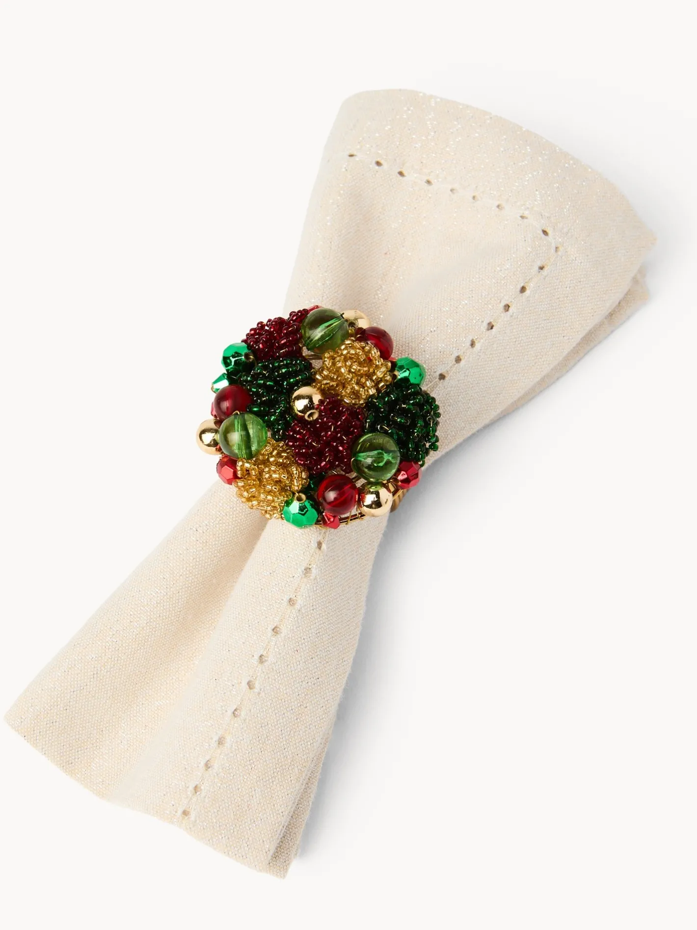 coincasa Accessori E Utensili Cucina|Set 4 portatovaglioli con perline Multicolor