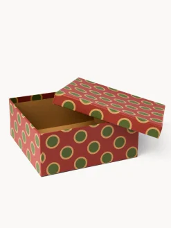 coincasa Altre Decorazioni Natalizie|Set 3 scatole quadrate Rosso