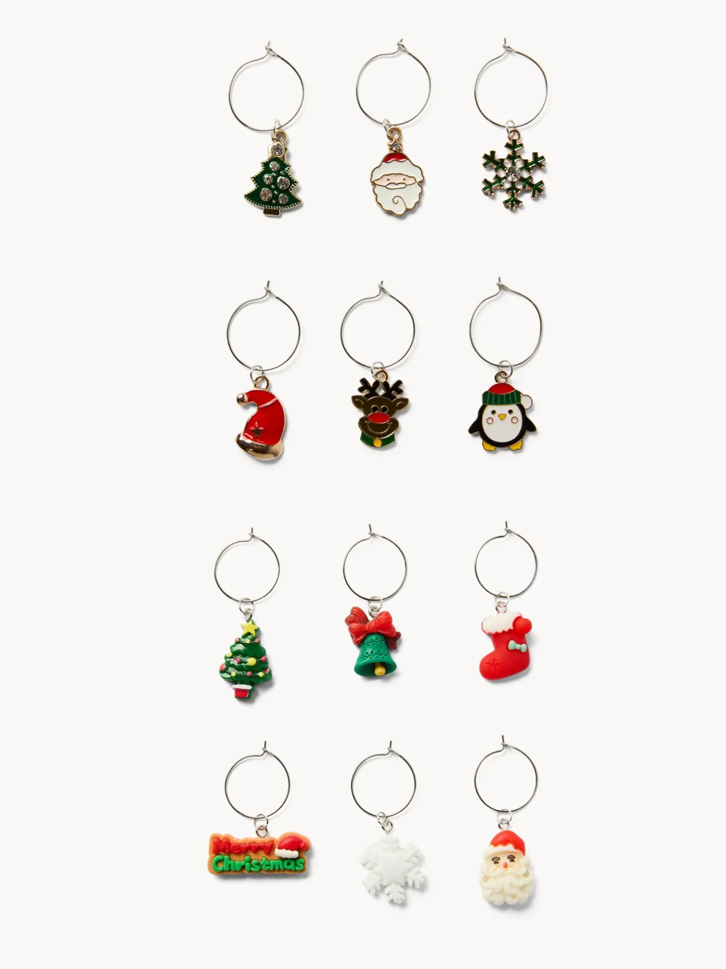 coincasa Accessori E Utensili Cucina|Set 6 segna calici wine charm Multicolor
