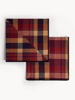 coincasa Biancheria Da Tavola|Tovaglie E Tovaglioli|Set 2 tovaglioli motivo check in puro cotone tinto filo Multicolor