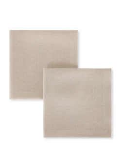 coincasa Biancheria Da Tavola|Tovaglie E Tovaglioli|Set 2 tovaglioli puro lino Bianco