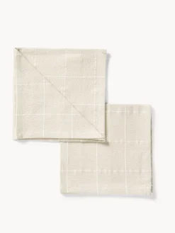 coincasa Tovaglie E Tovaglioli|Tovaglie E Runner Natalizi|Set di 2 tovaglioli in cotone e lurex motivo check Oro