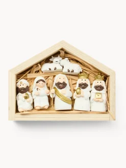 coincasa Altre Decorazioni Natalizie|Set natività con casetta Beige