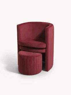 coincasa Divani Poltrone E Pouf|Set poltrona e pouf Round Marrone