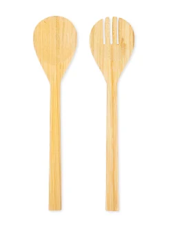 coincasa Posate|Set posate insalata bamboo Naturale