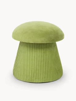 coincasa Sedie E Sgabelli|Sgabello in velluto Mushroom Verde