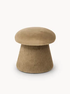 coincasa Sedie E Sgabelli|Sgabello in velluto Mushroom Giallo scuro