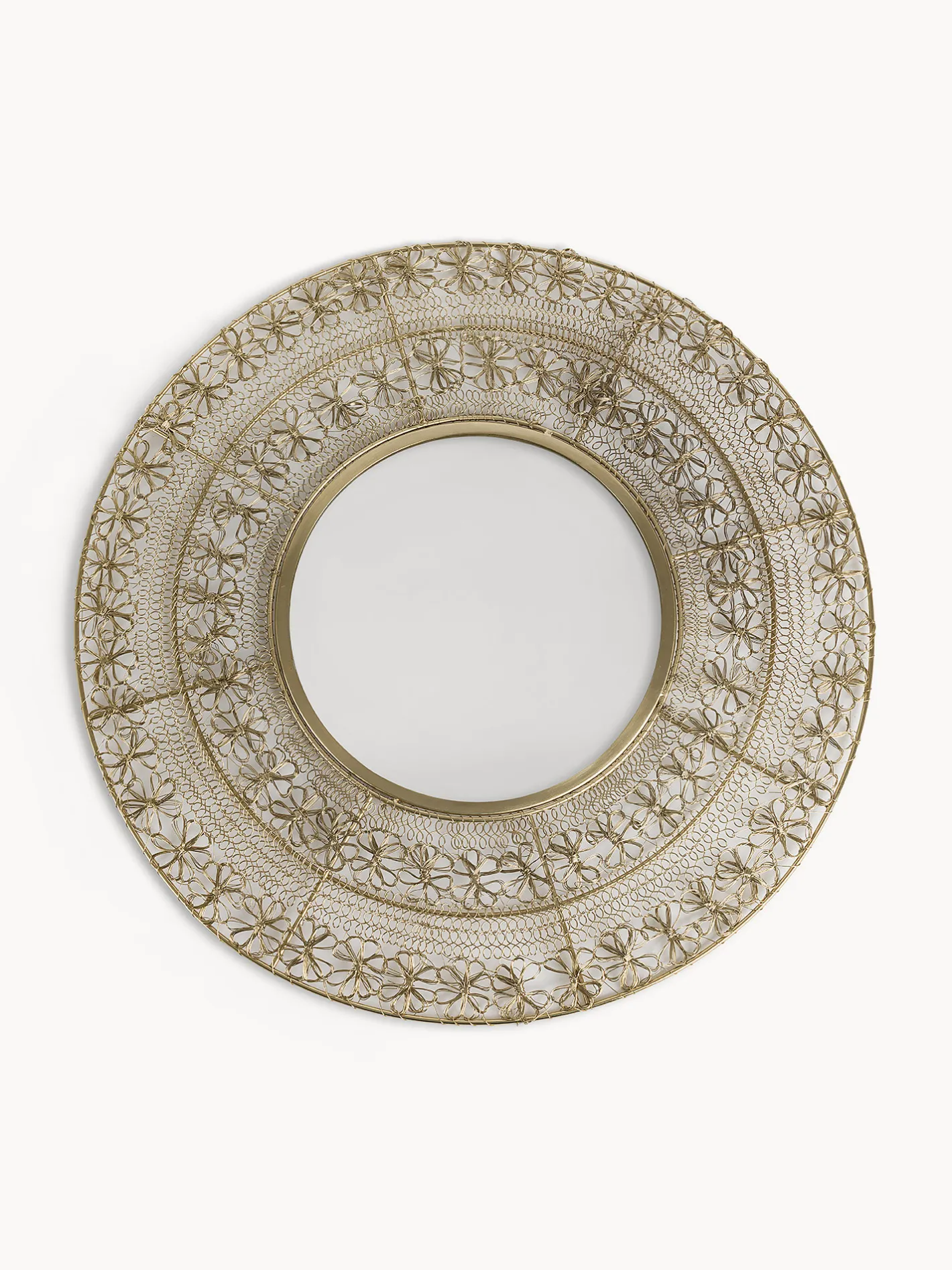 coincasa Specchi|Specchio con cornice in filo dorato Oro