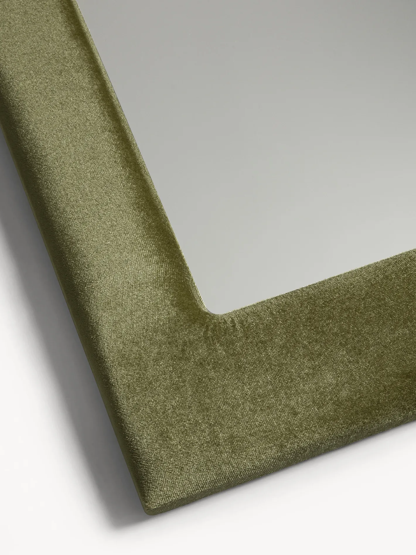 coincasa Specchi|Specchio con cornice in tessuto Verde