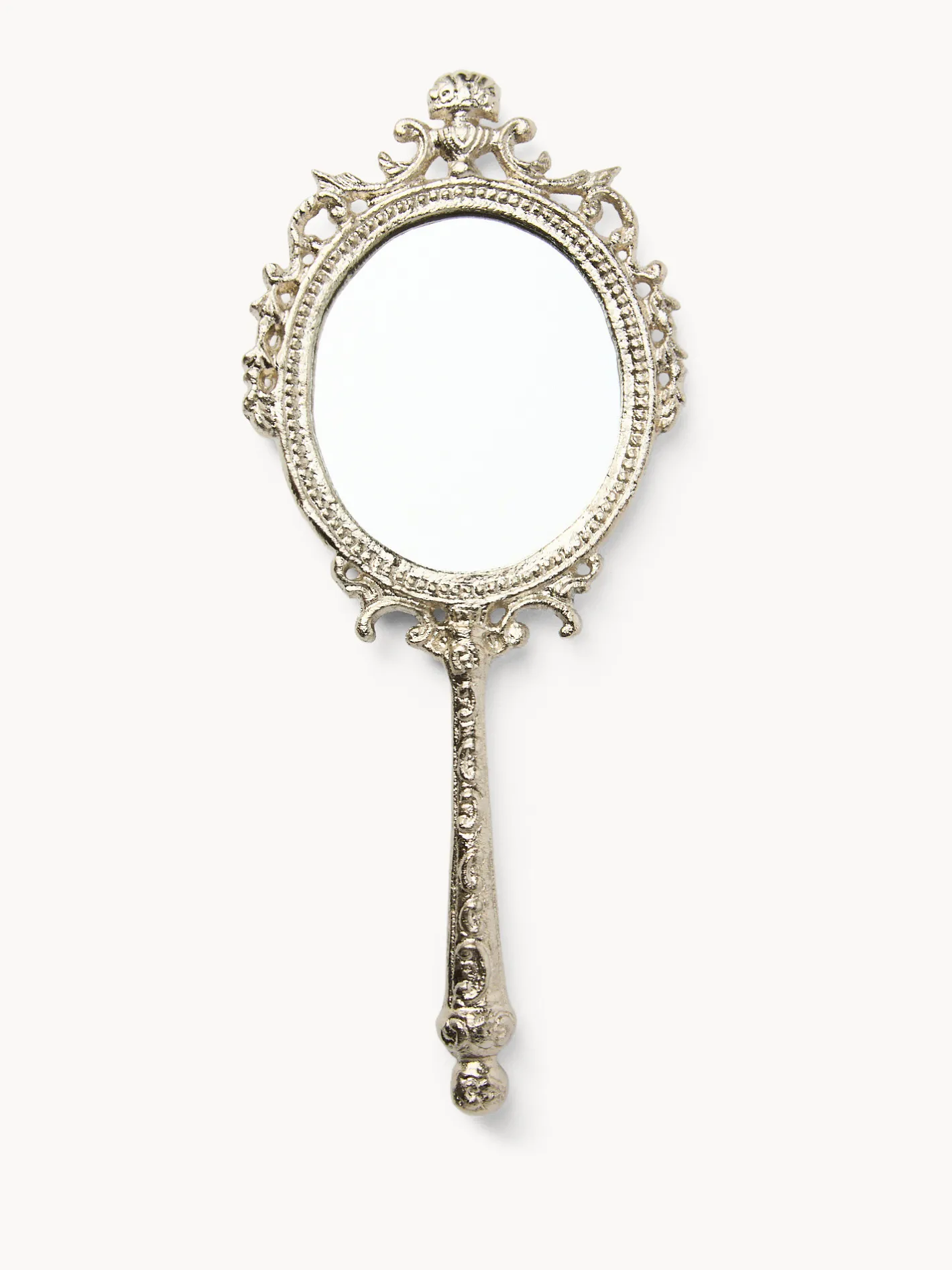 coincasa Specchi|Specchio da mano effetto vintage Grigio argento