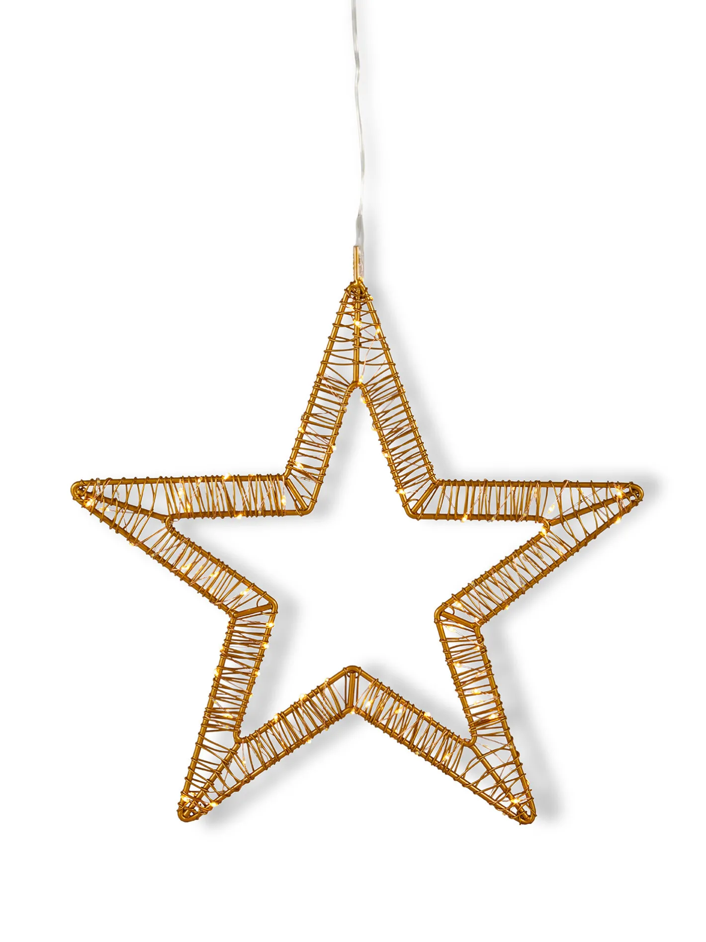 coincasa Luci Natalizie|Stella luminosa micro led Giallo oro