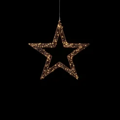 coincasa Luci Natalizie|Stella luminosa micro led Giallo oro