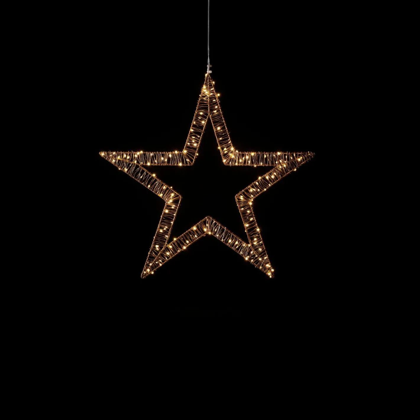 coincasa Luci Natalizie|Stella luminosa micro led Giallo oro