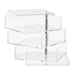 coincasa Accessori Bagno|Biancheria Bagno|Storage 3 ripiani in plastica Trasparente