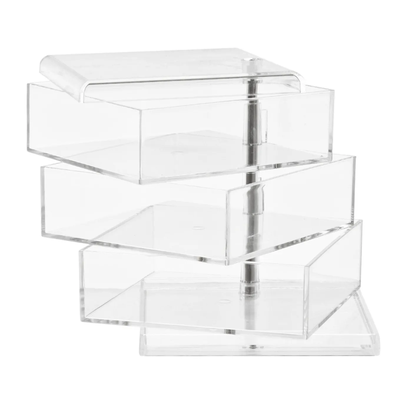 coincasa Accessori Bagno|Biancheria Bagno|Storage 3 ripiani in plastica Trasparente