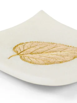 coincasa Soprammobili E Orologi|Svuotatasche decoro dorato Bianco/Oro