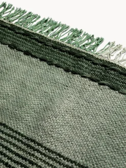 coincasa Tappeti|Tappeti Soggiorno|Tappeto artigianale a fasce in misto lana Verde