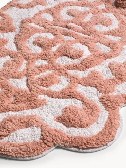 coincasa Tappeti Bagno|Tappeto bagno taftato in cotone Rosa