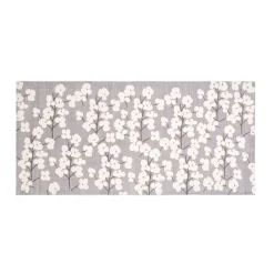 coincasa Tappeti Cucina|Tappeto cucina puro cotone floreale Bianco/Blu