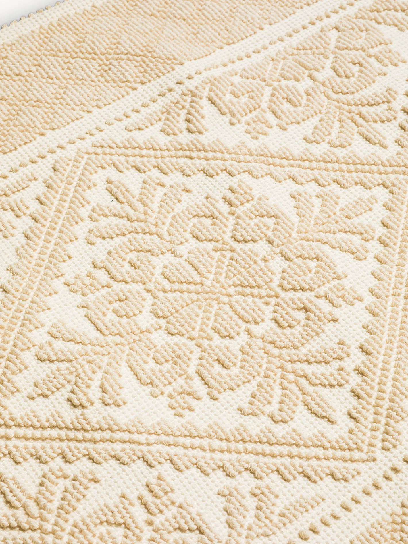 coincasa Tappeti Cucina|Tappeto da cucina sardo in puro cotone tinta unita Beige