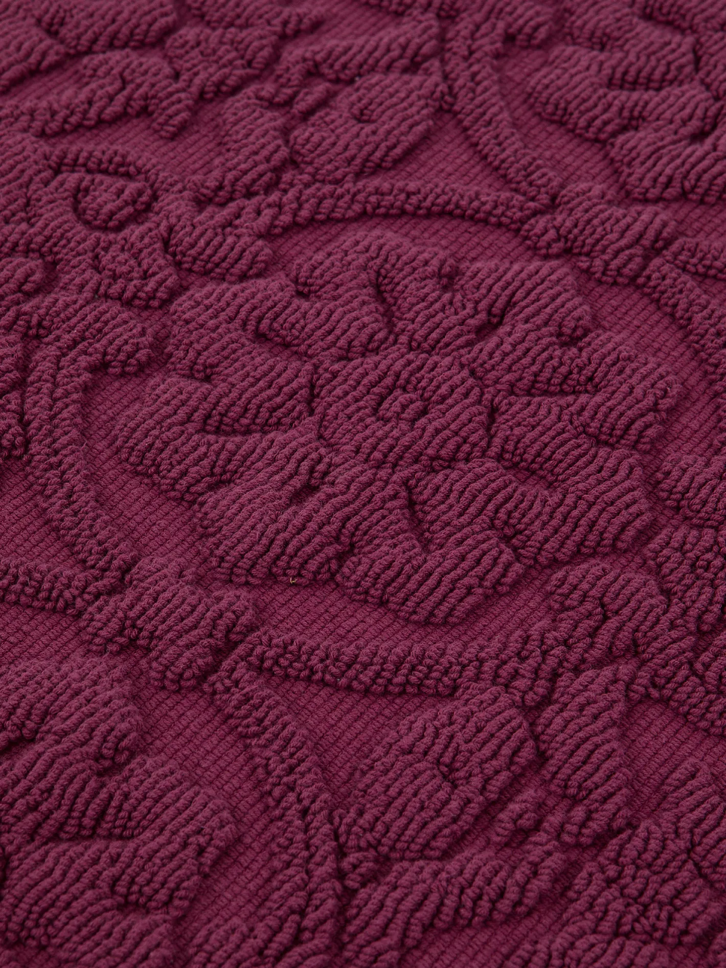 coincasa Tappeti Bagno|Biancheria Bagno|Tappeto doccia cotone tinta unita Zefiro Rosso ciliegia