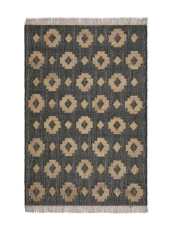 coincasa Tappeti|Tappeti Soggiorno|Tappeto juta motivo geometrico Grigio