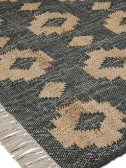 coincasa Tappeti|Tappeti Soggiorno|Tappeto juta motivo geometrico Grigio