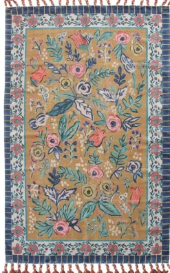 coincasa Tappeti|Tappeti Soggiorno|Tappeto 120x180 cm con motivo floreale e frange Multicolor