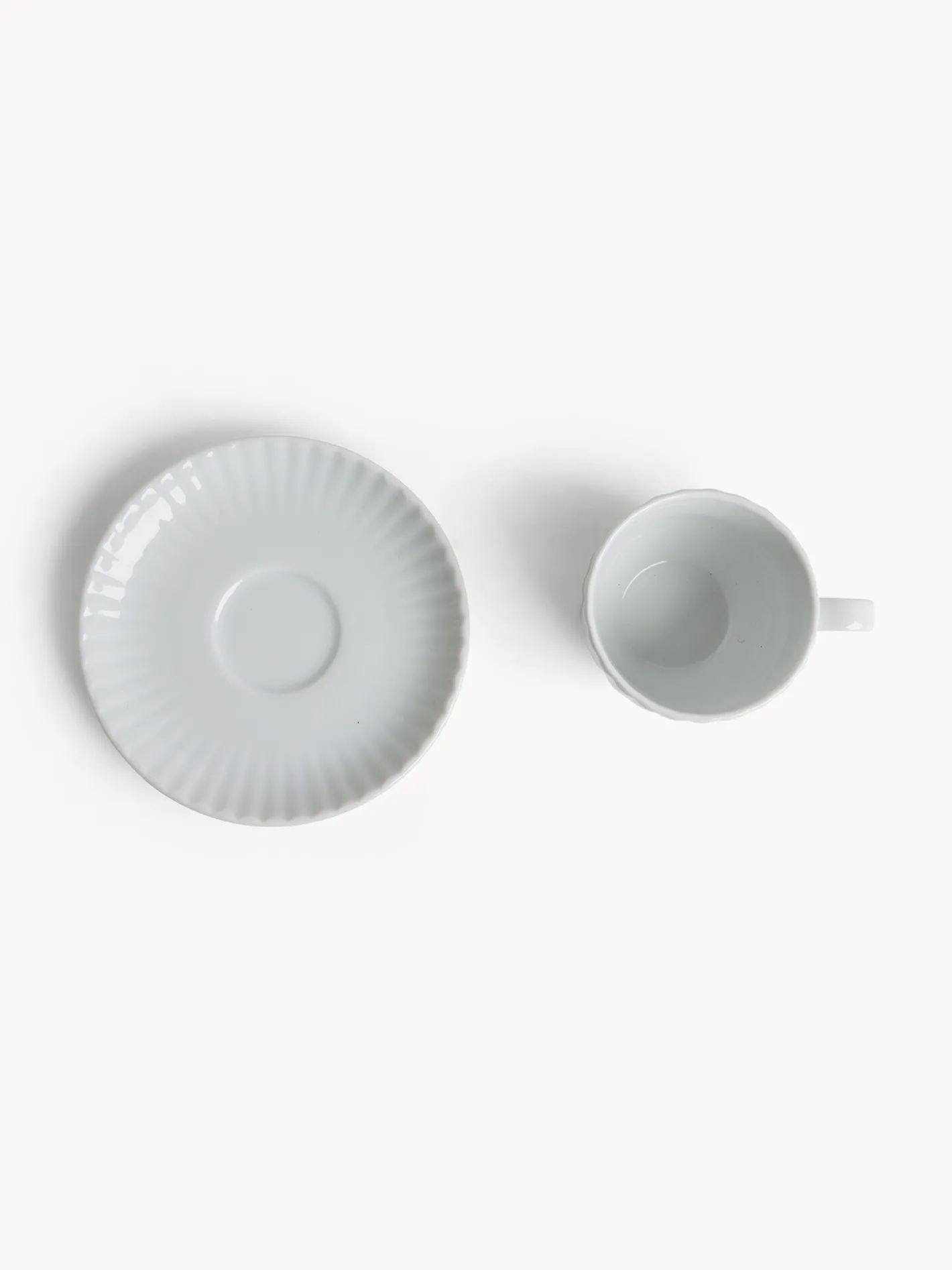 coincasa Tazze, Mug E Tazzine|Tazza caffè in porcellana Country chic Bianco