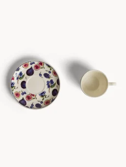 coincasa Tazze, Mug E Tazzine|Tazza caffè new bone china motivo fichi Multicolor