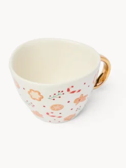 coincasa Tazze, Mug E Tazzine|Tazze, Mug E Tazzine Natalizie|Tazza colazione in stoneware motivo gingerbread Bianco