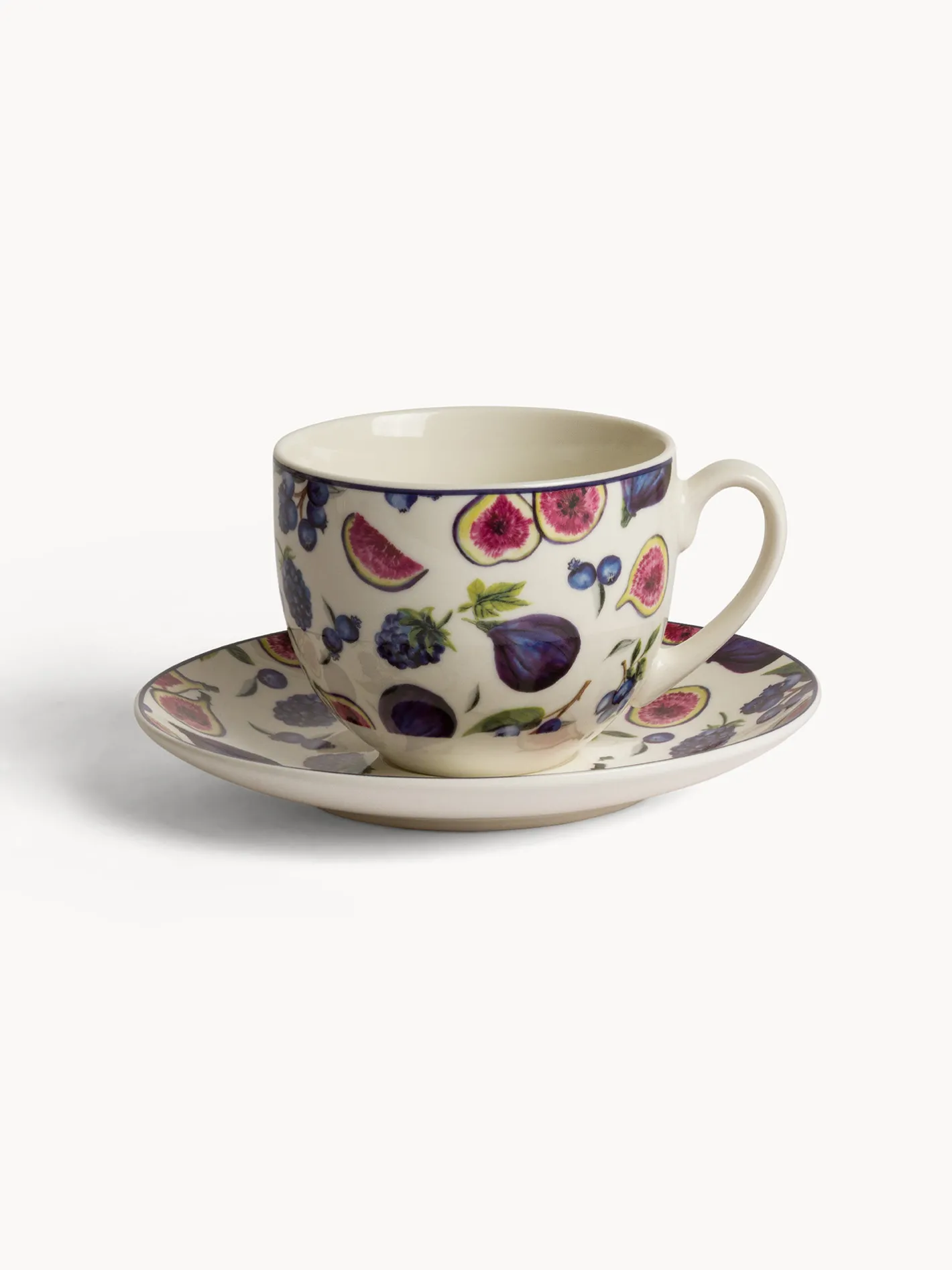 coincasa Tazze, Mug E Tazzine|Tazza tè new bone china motivo fichi Multicolor