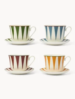 coincasa Tazze, Mug E Tazzine|Tazze, Mug E Tazzine Natalizie|Tazze colazione in new bone china a righe Multicolor