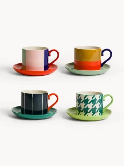 coincasa Tazze, Mug E Tazzine|Tazze tè in ceramica motivi astratti Multicolor
