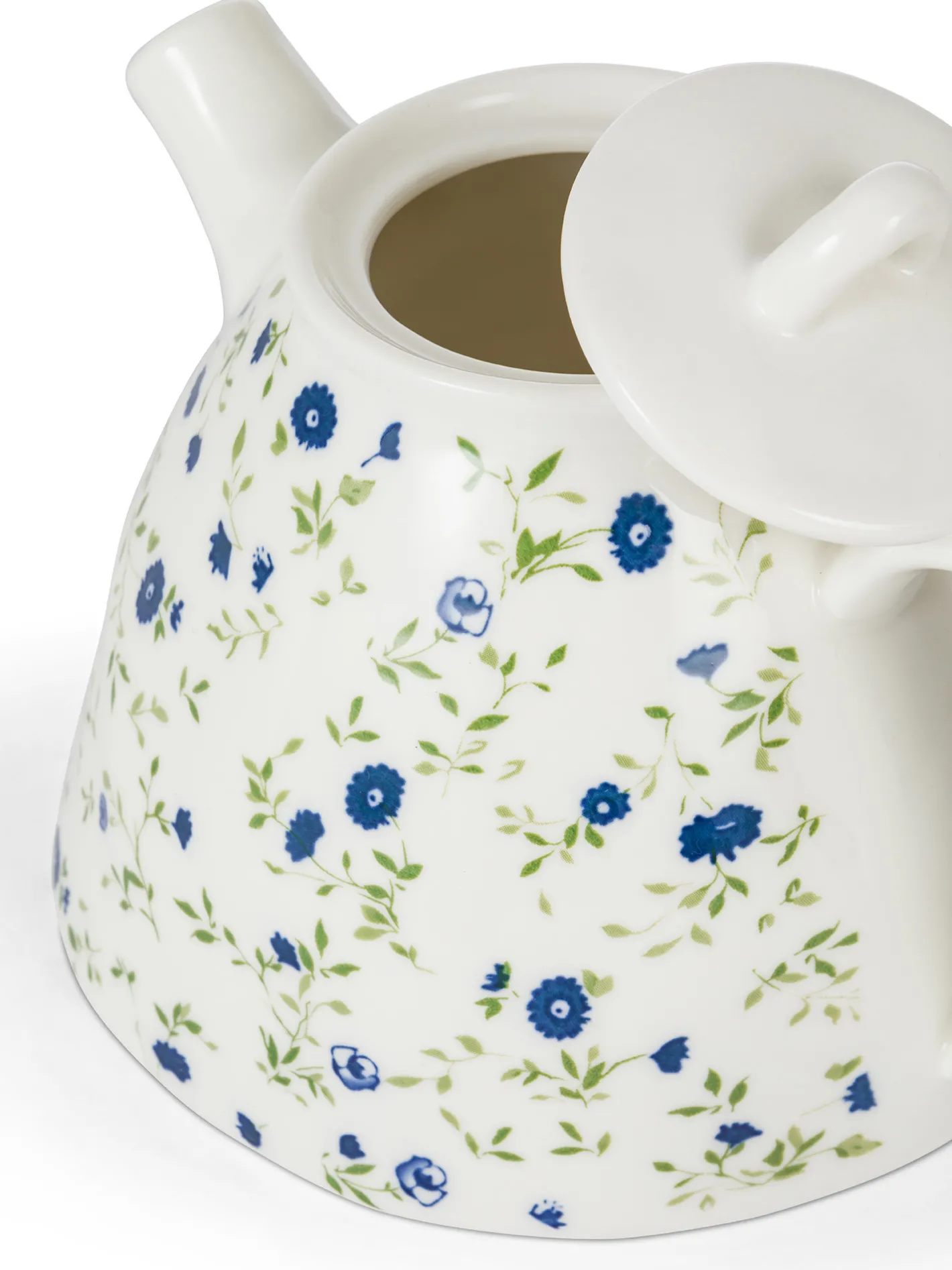 coincasa Teiere E Tisaniere|Teiera porcellana motivo fiorellino Bianco