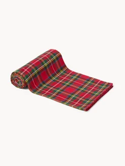 coincasa Arredo Soggiorno|Altre Decorazioni Natalizie|Telo arredo in cotone tartan Rosso