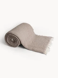 coincasa Arredo Soggiorno|Telo arredo in morbida garza di cotone double face Beige