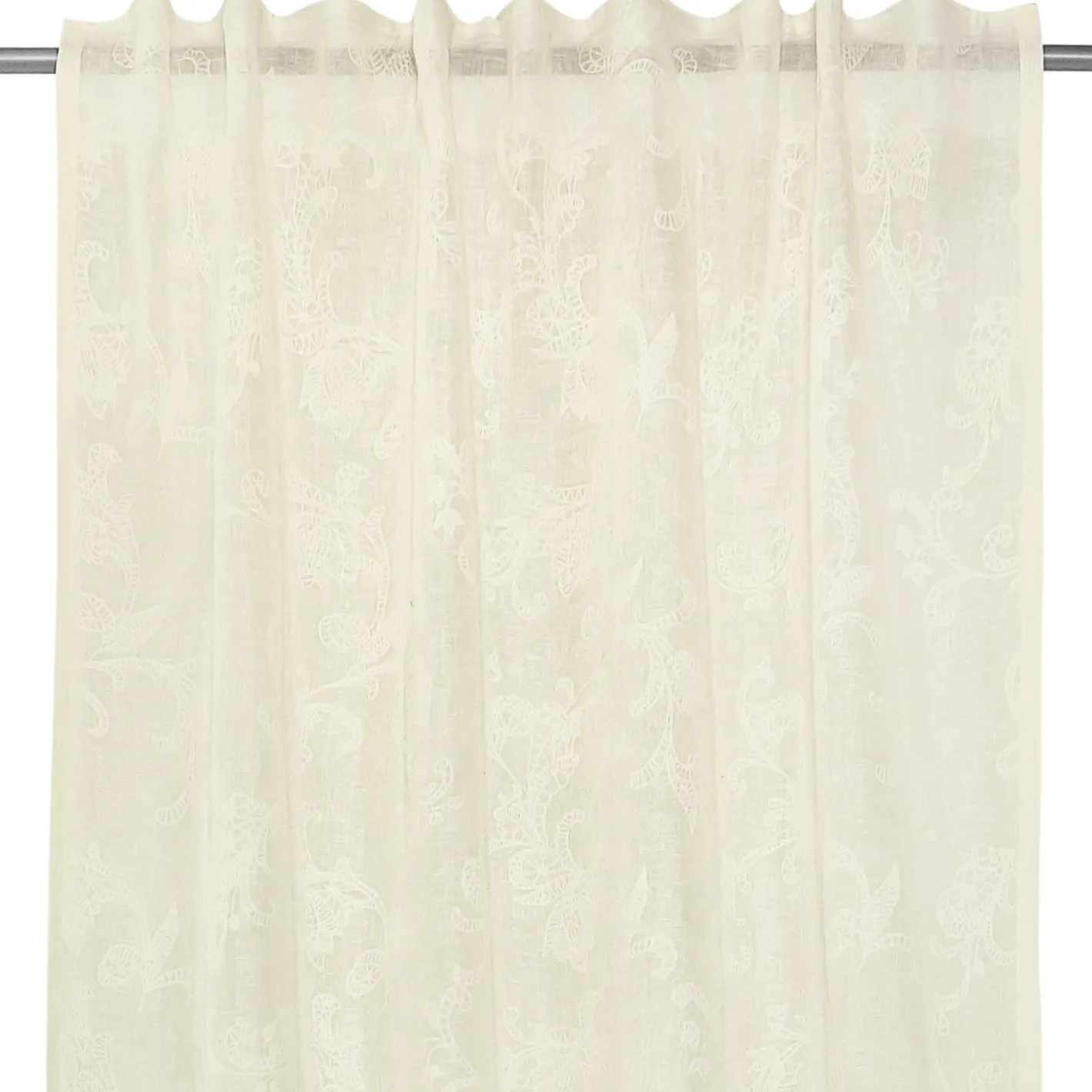 coincasa Tende|Tende Soggiorno|Tenda ricamo paisley Beige