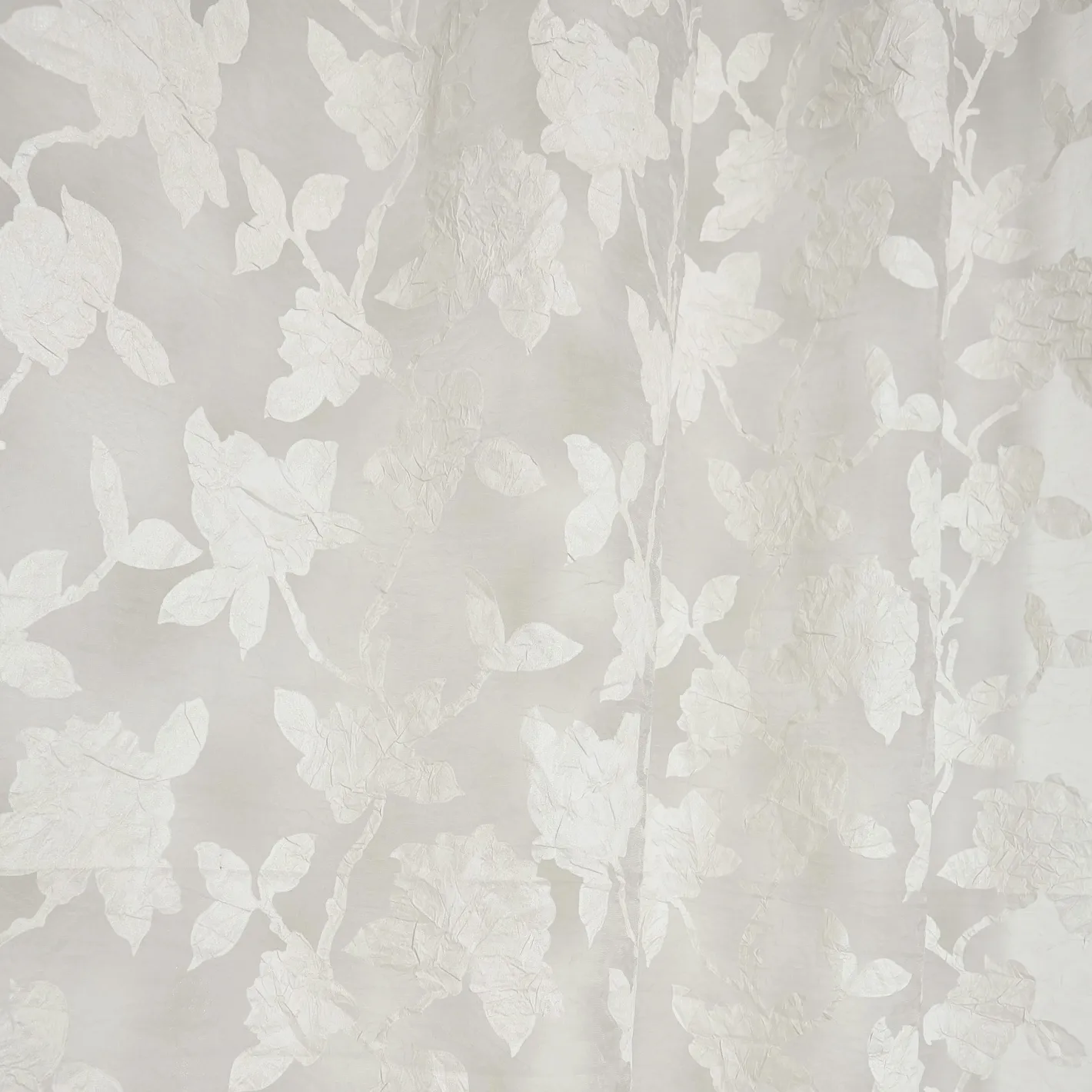 coincasa Tende|Tende Soggiorno|Tenda stampa rose devore Bianco