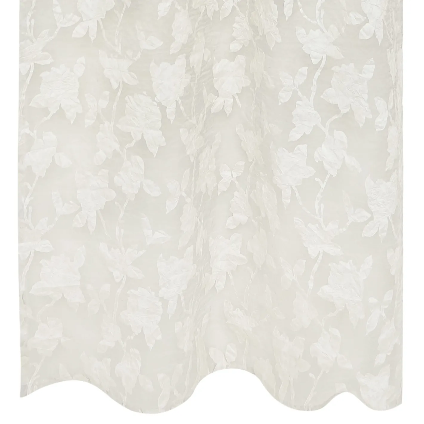 coincasa Tende|Tende Soggiorno|Tenda stampa rose devore Bianco