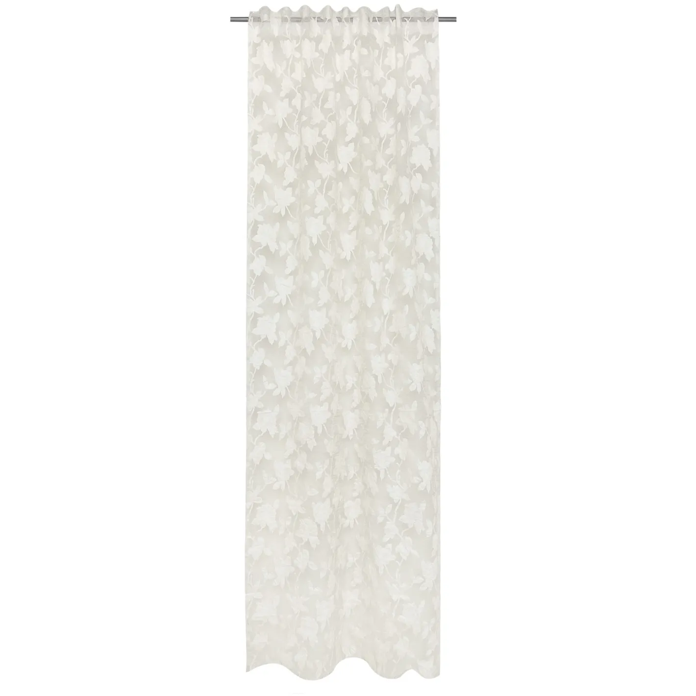 coincasa Tende|Tende Soggiorno|Tenda stampa rose devore Bianco