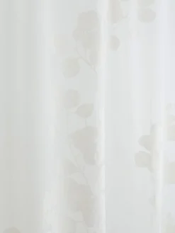 coincasa Tende|Tende Soggiorno|Tenda tessuto ricamo foliage Bianco